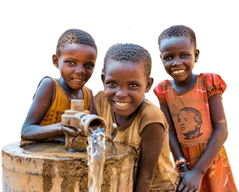 Children Happy About Water